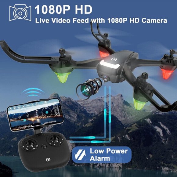 NEW UNTEI EC100 DRONE W/ 2K CAMERA, GRAVITY CONTROL, ALTITUDE HOLD HD - Picture 12 of 13